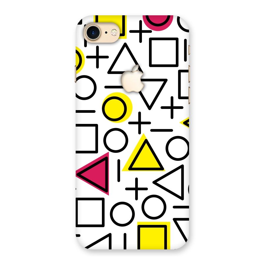 Geometry Pattern Back Case for iPhone 7 Apple Cut