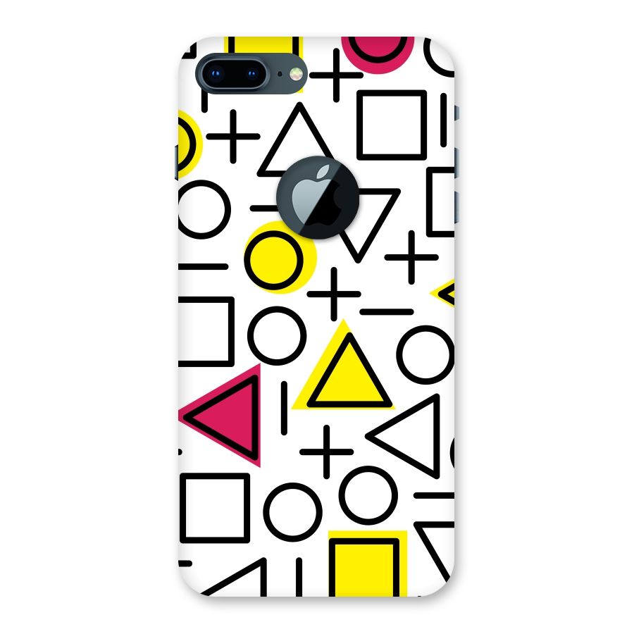 Geometry Pattern Back Case for iPhone 7 Plus Logo Cut