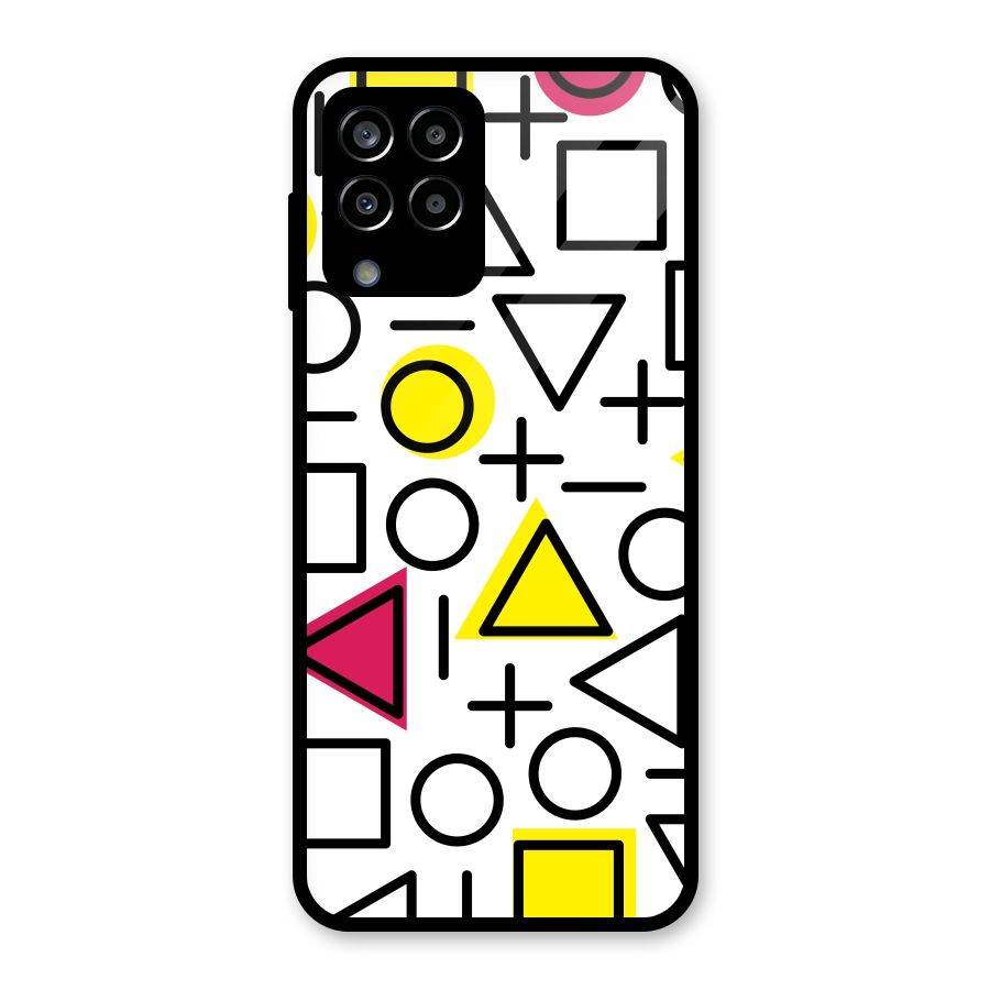 Geometry Pattern Glass Back Case for Galaxy M33
