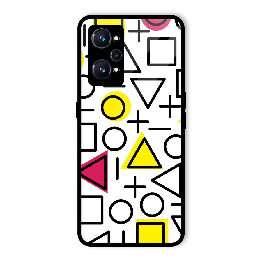 Geometry Pattern Glass Back Case for Realme GT Neo2