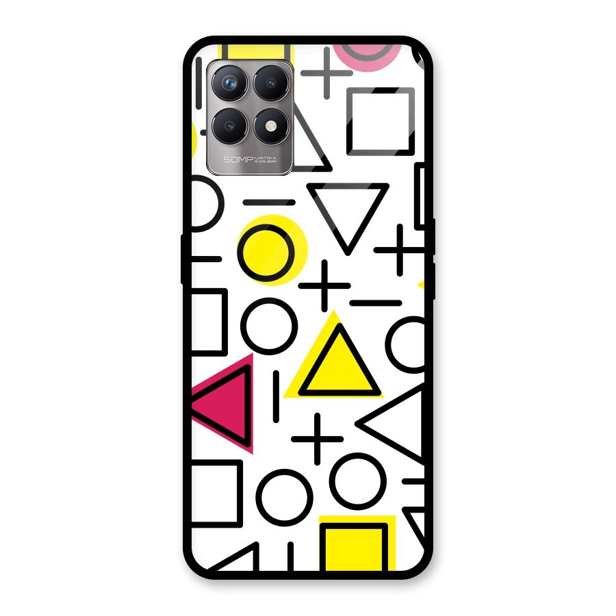 Geometry Pattern Glass Back Case for Realme Narzo 50