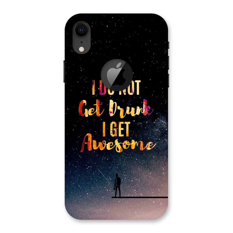 Get Awesome Back Case for iPhone XR Logo Cut