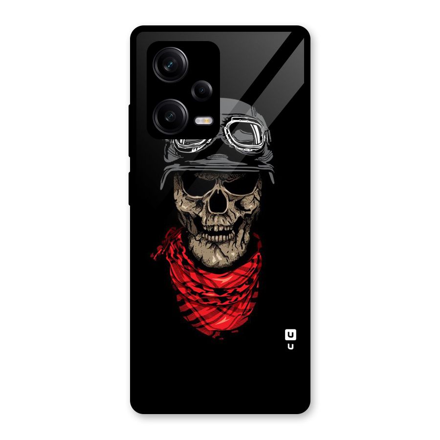 Ghost Swag Glass Back Case for Redmi Note 12 Pro