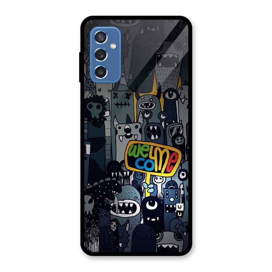 Ghost Welcome Glass Back Case for Galaxy M52 5G