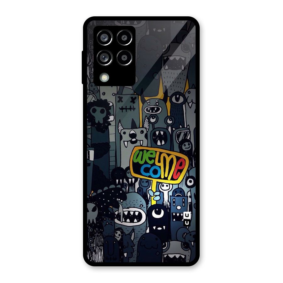Ghost Welcome Glass Back Case for Galaxy M53 5G