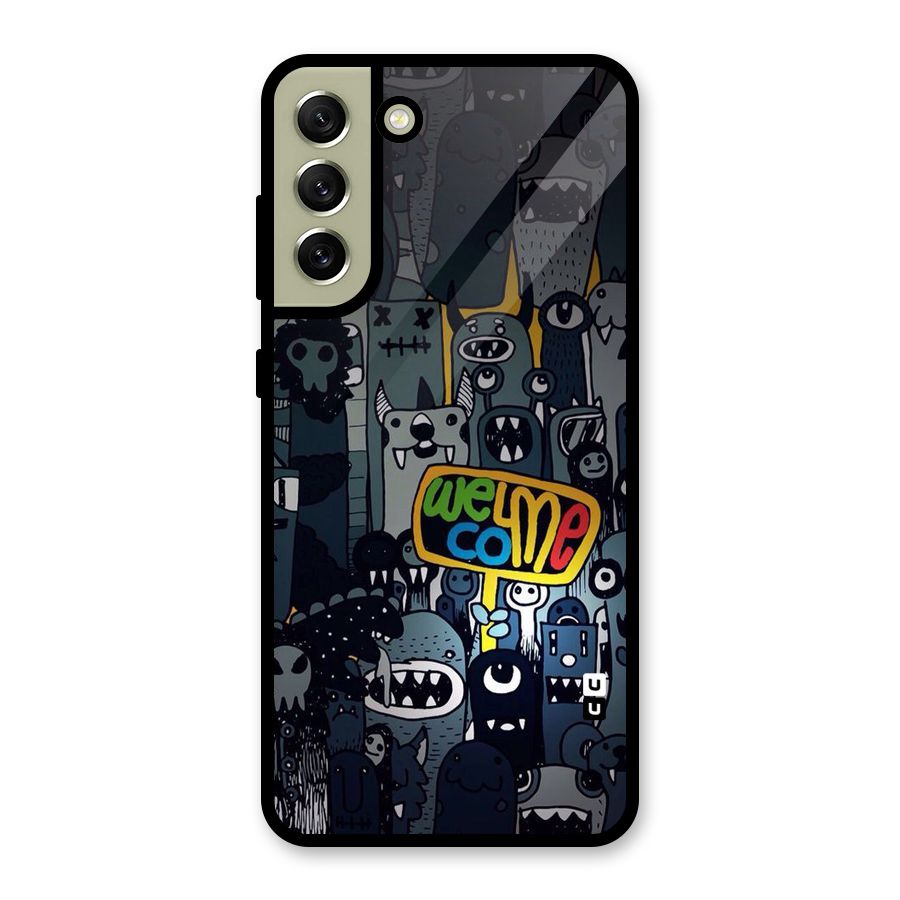 Ghost Welcome Glass Back Case for Galaxy S21 FE 5G