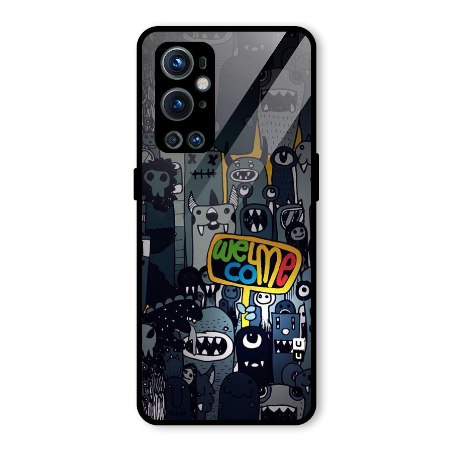Ghost Welcome Glass Back Case for OnePlus 9 Pro