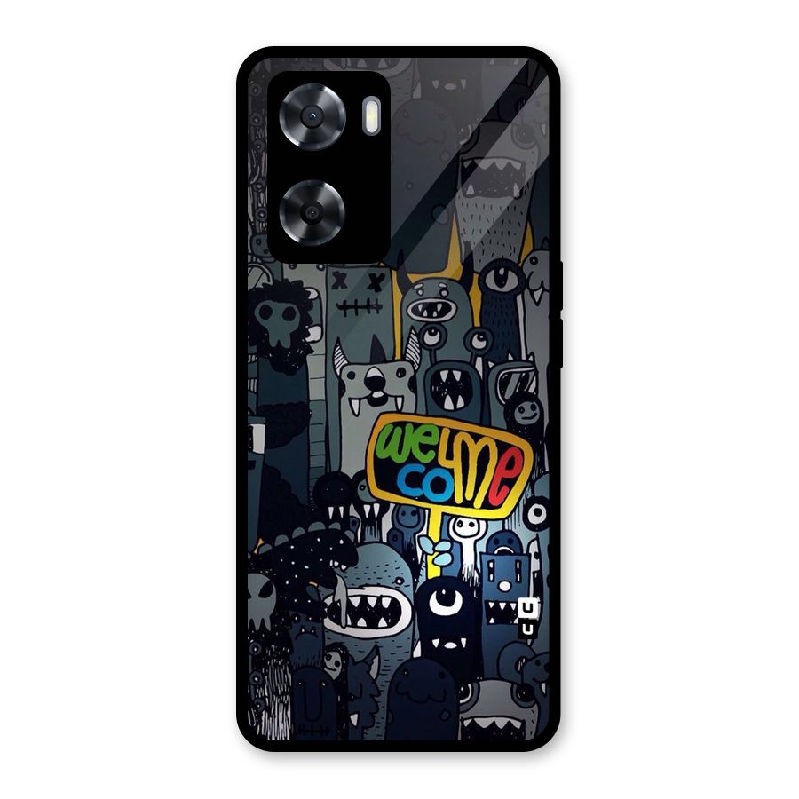 Ghost Welcome Glass Back Case for Oppo A57 2022