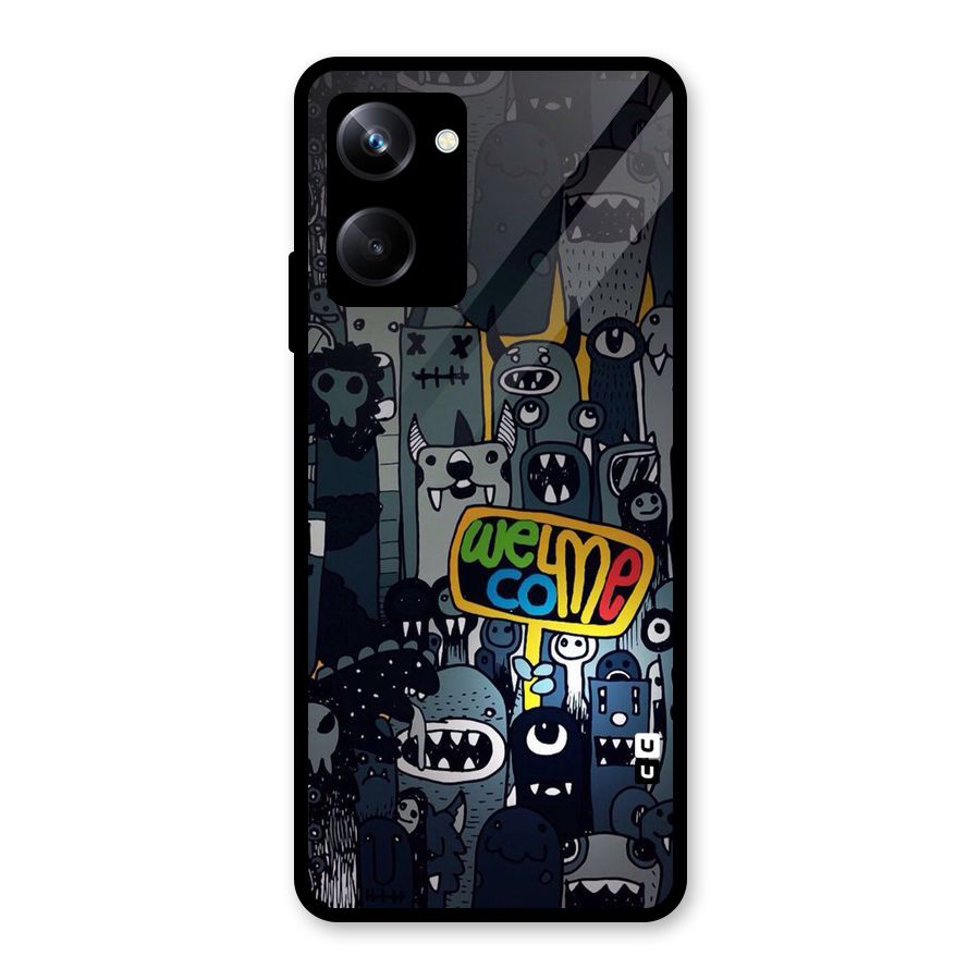 Ghost Welcome Glass Back Case for Realme 10 Pro