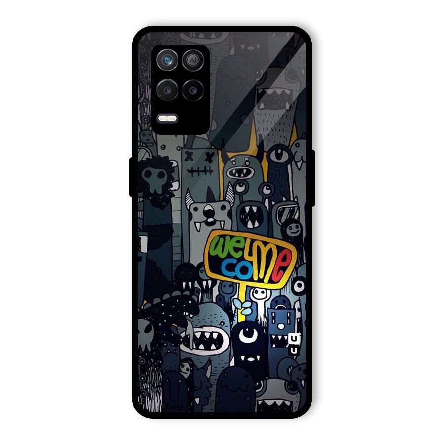 Ghost Welcome Glass Back Case for Realme 8 5G
