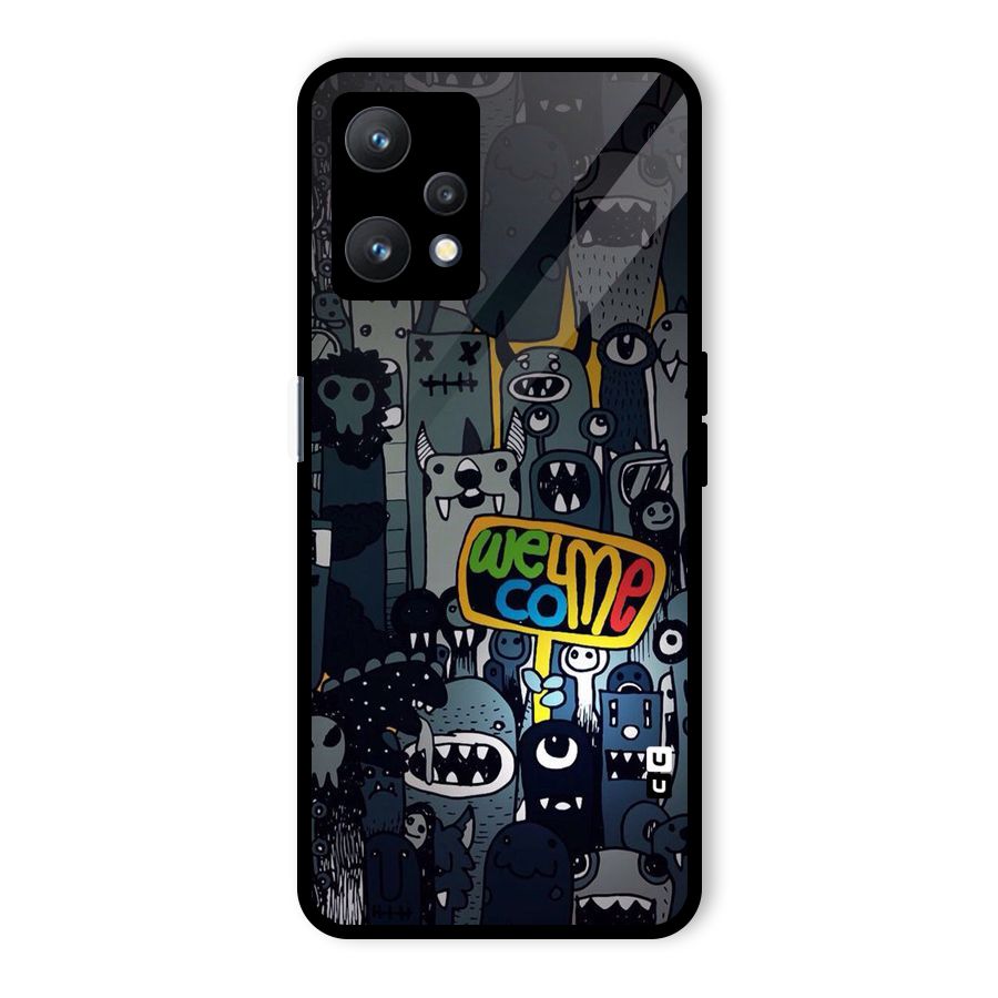 Ghost Welcome Glass Back Case for Realme 9 Pro 5G