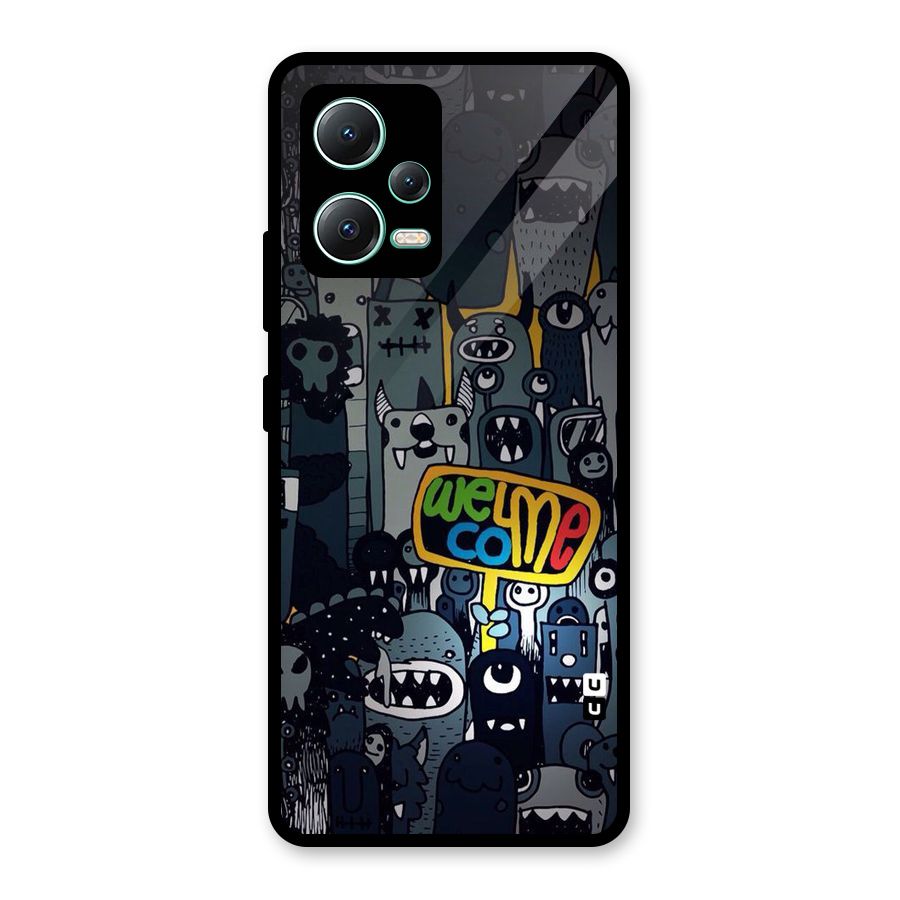 Ghost Welcome Glass Back Case for Redmi Note 12 5G