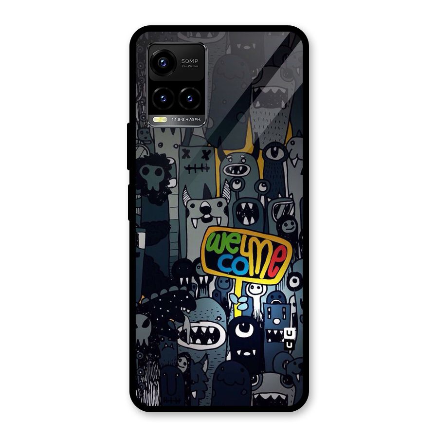 Ghost Welcome Glass Back Case for Vivo Y21T