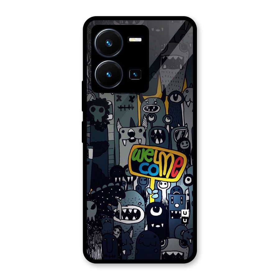 Ghost Welcome Glass Back Case for Vivo Y35