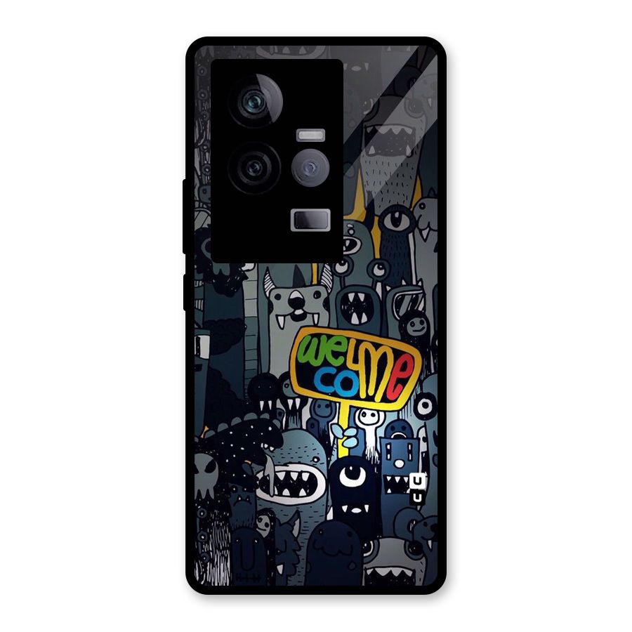 Ghost Welcome Glass Back Case for Vivo iQOO 11 5G