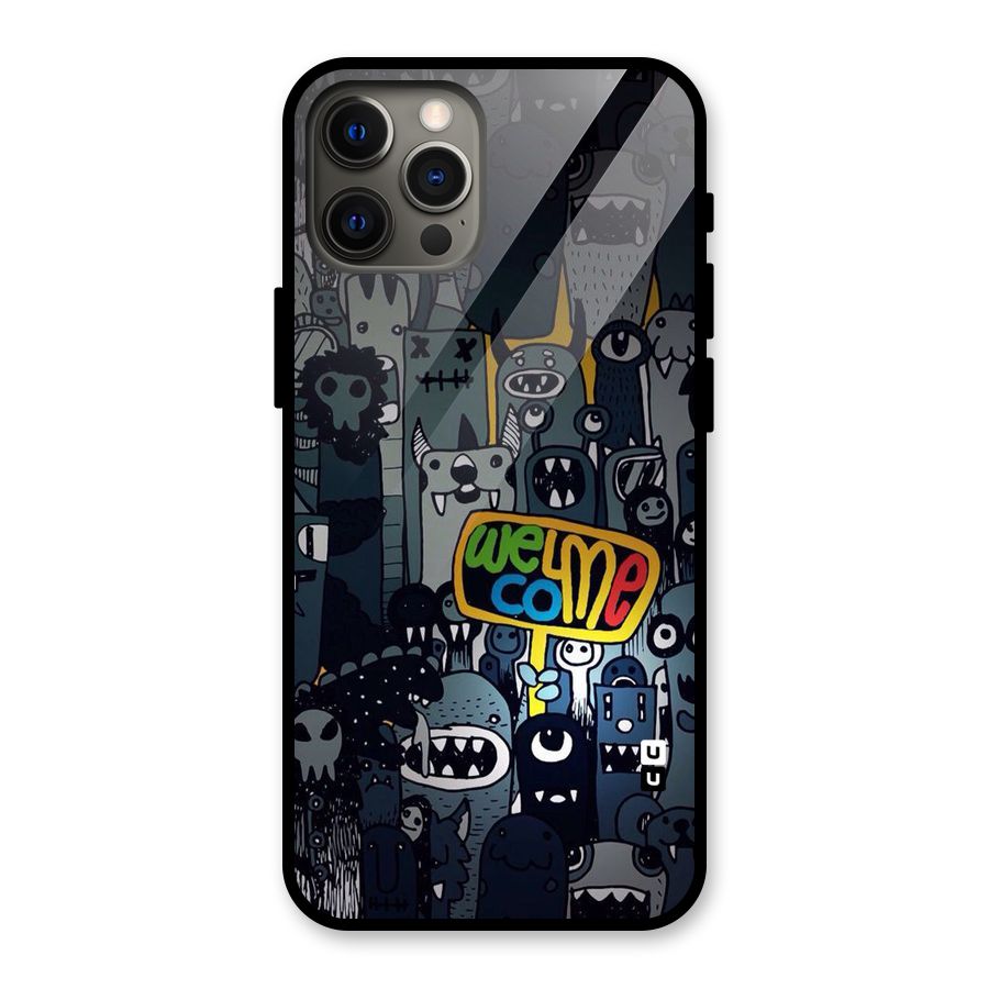 Ghost Welcome Glass Back Case for iPhone 12 Pro Max