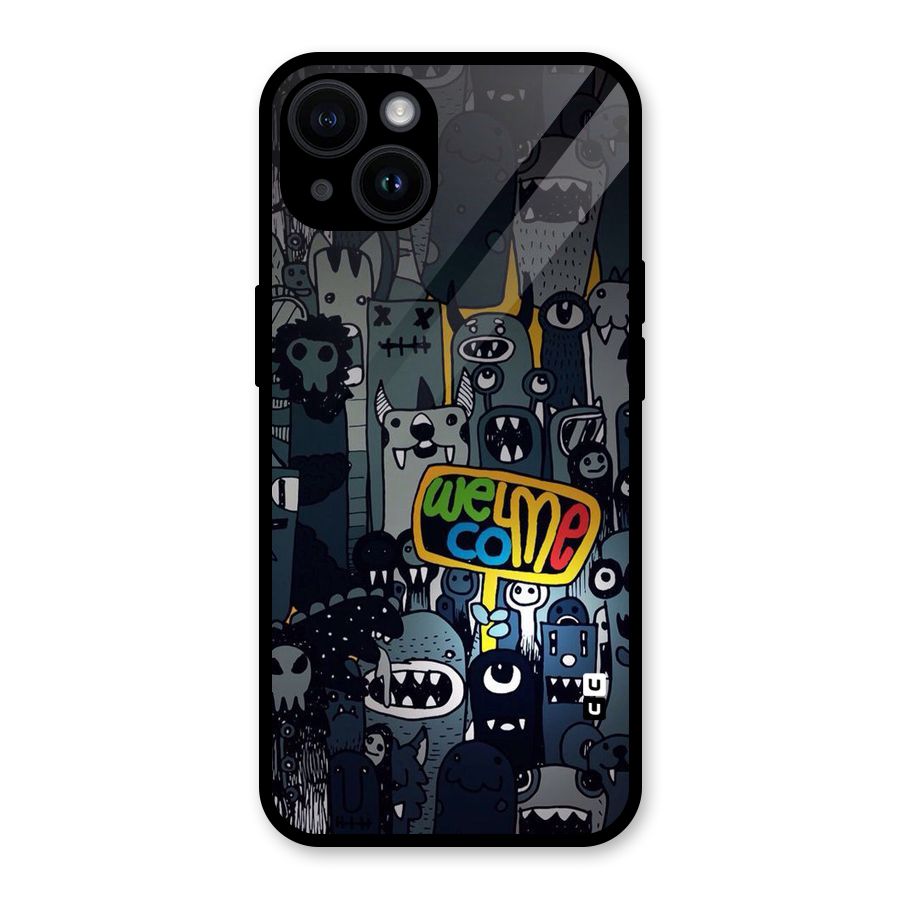 Ghost Welcome Glass Back Case for iPhone 14