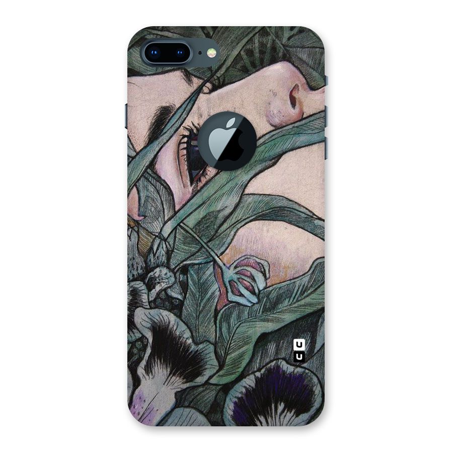 Girl Grass Art Back Case for iPhone 7 Plus Logo Cut