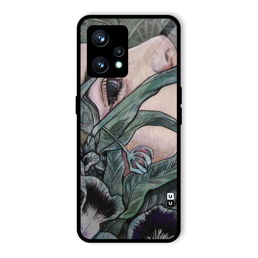 Girl Grass Art Glass Back Case for Realme 9 Pro Plus 5G