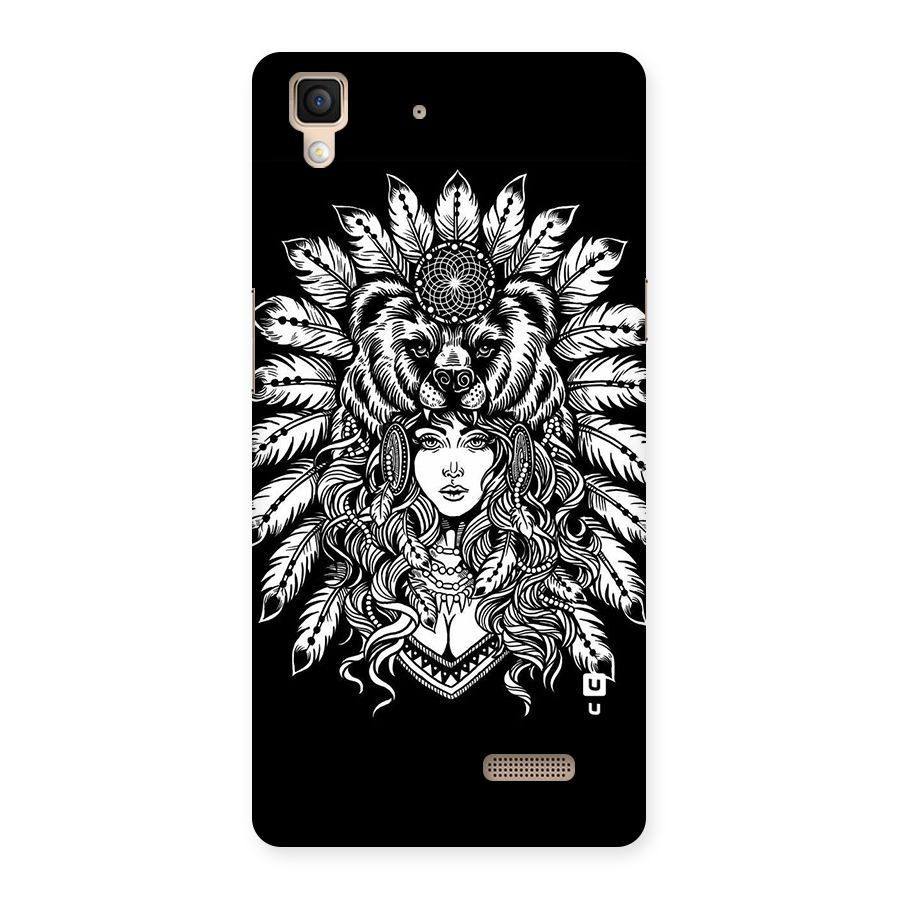 Girl Pattern Art Back Case for Oppo R7