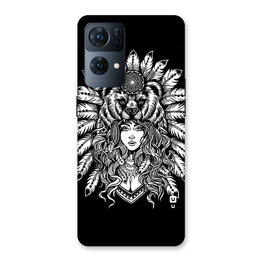 Girl Pattern Art Back Case for Oppo Reno7 Pro 5G