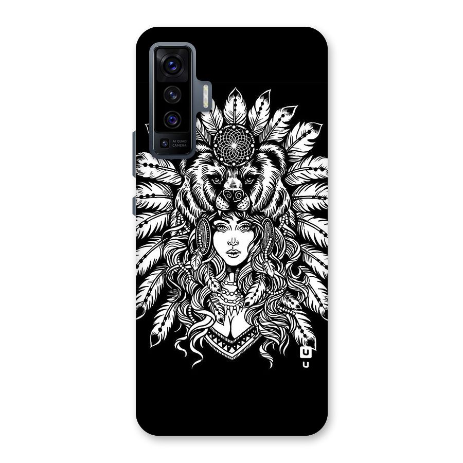 Girl Pattern Art Back Case for Vivo X50