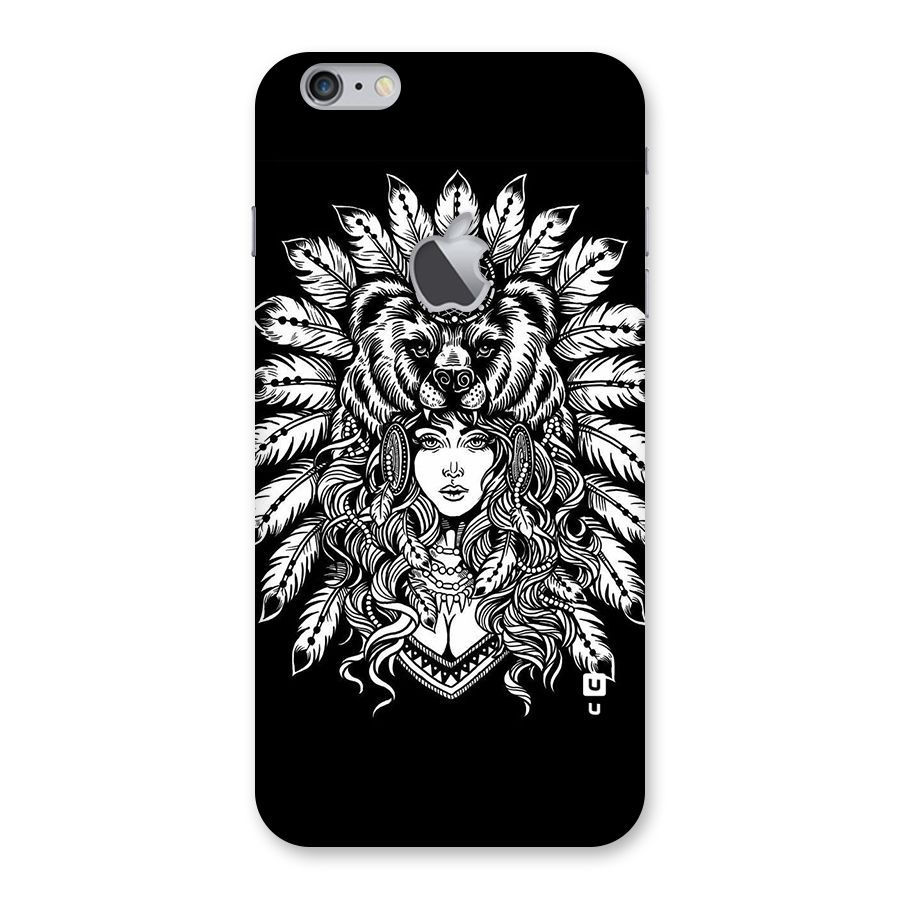 Girl Pattern Art Back Case for iPhone 6 Plus 6S Plus Logo Cut