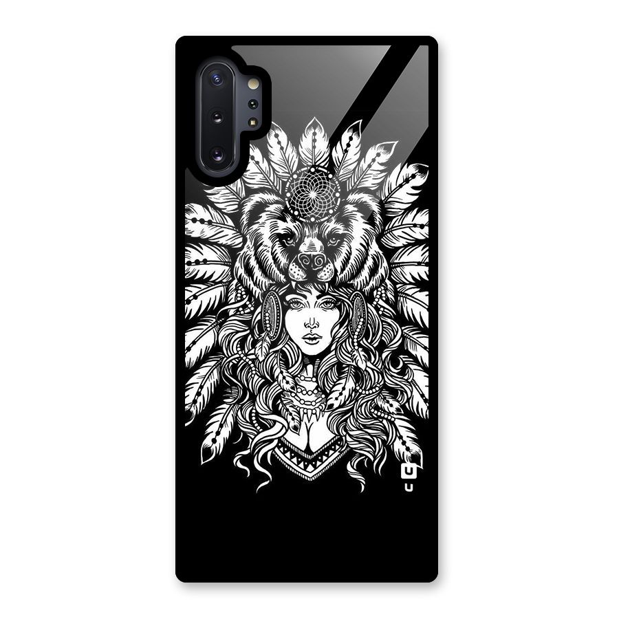 Girl Pattern Art Glass Back Case for Galaxy Note 10 Plus
