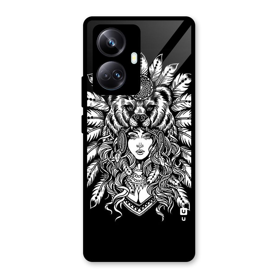 Girl Pattern Art Glass Back Case for Realme 10 Pro Plus
