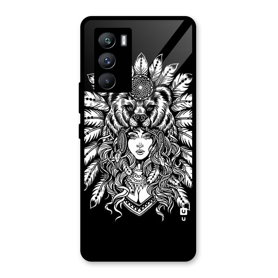 Girl Pattern Art Glass Back Case for Vivo iQOO 9 SE