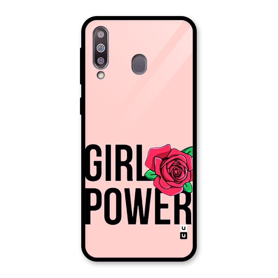 Girl Power Glass Back Case for Galaxy M30
