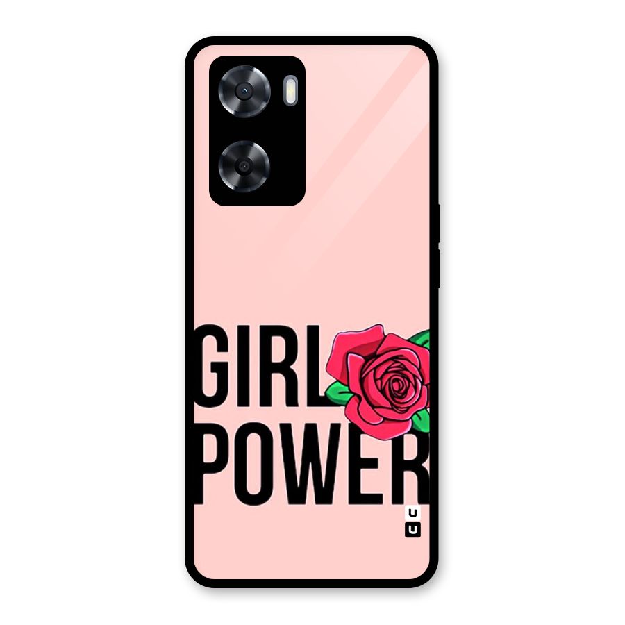 Girl Power Glass Back Case for Oppo A57 2022