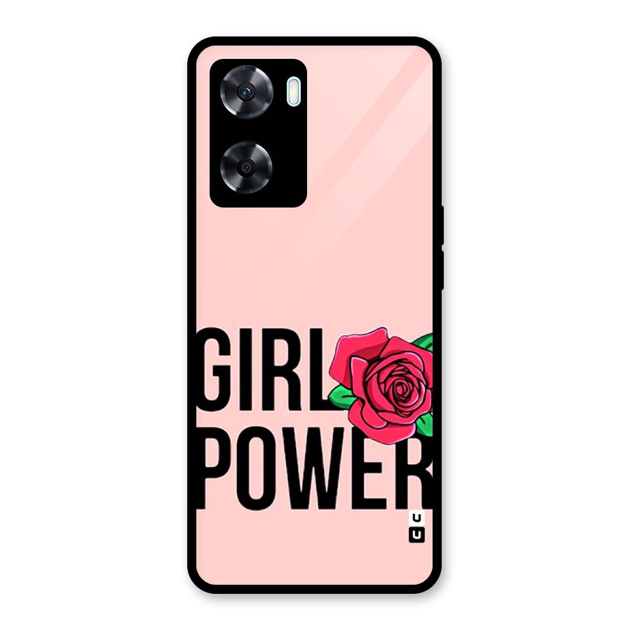 Girl Power Glass Back Case for Oppo A77