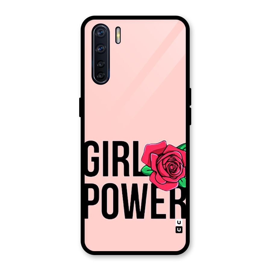 Girl Power Glass Back Case for Oppo F15
