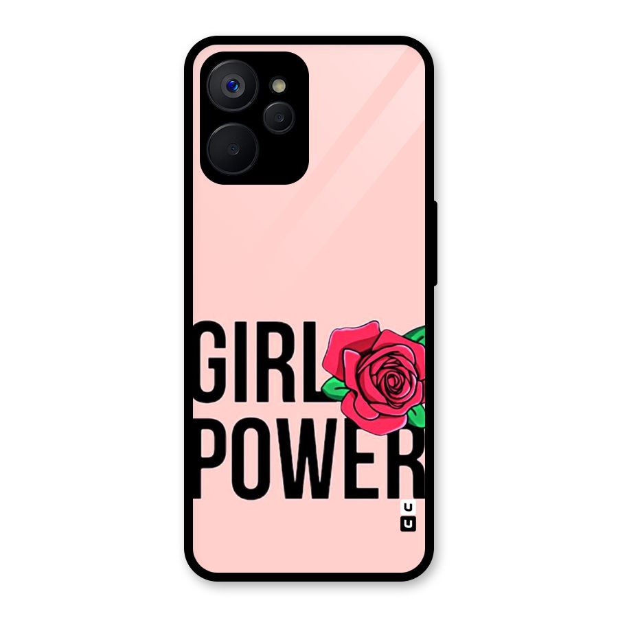 Girl Power Glass Back Case for Realme 9i 5G