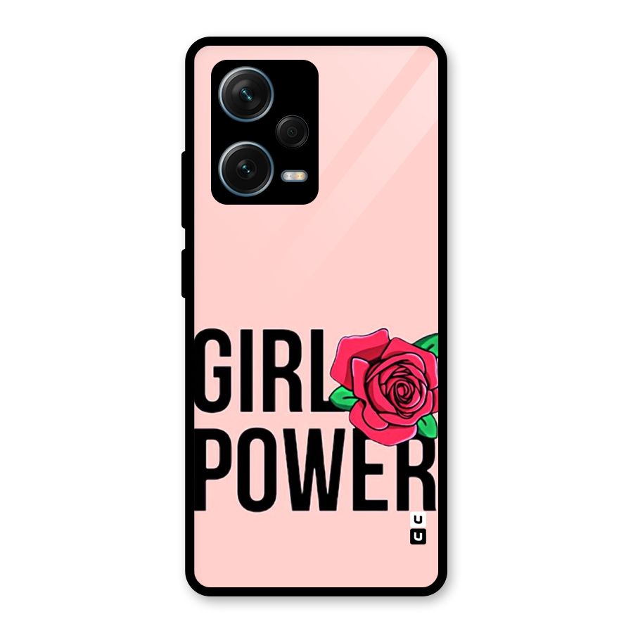 Girl Power Glass Back Case for Redmi Note 12 Pro Plus 5G