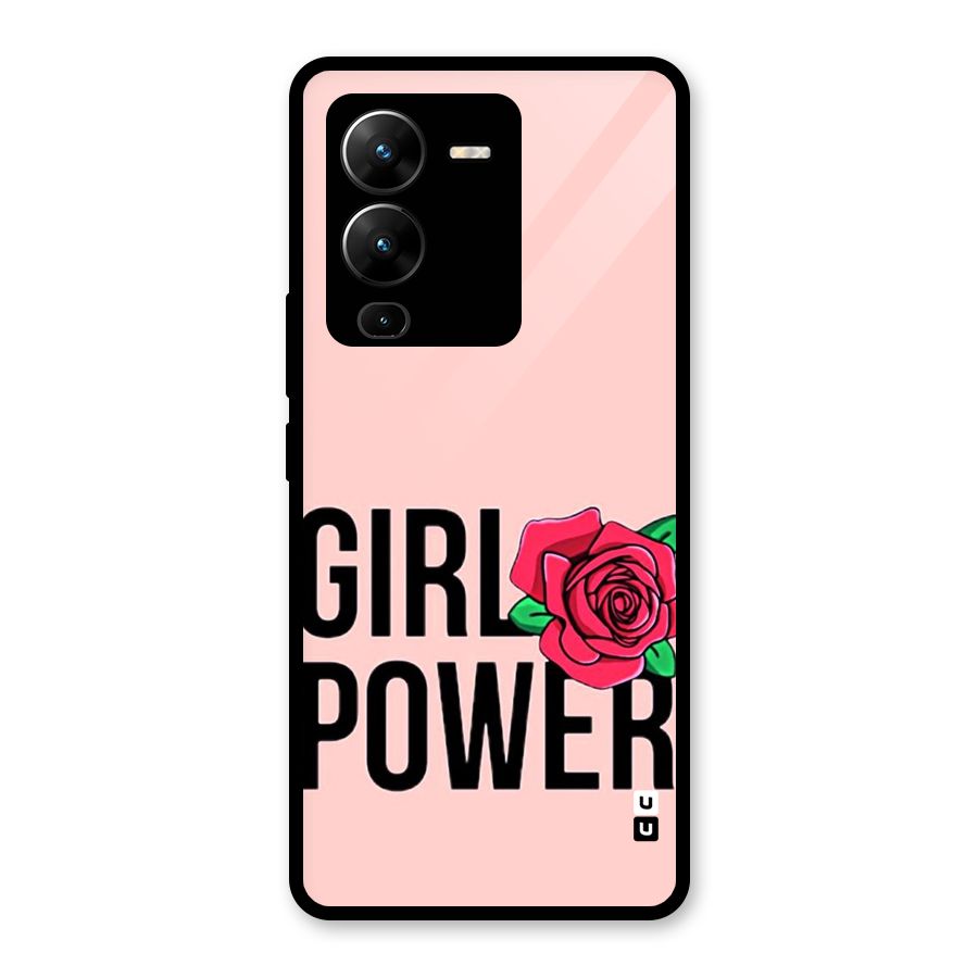 Girl Power Glass Back Case for Vivo V25 Pro