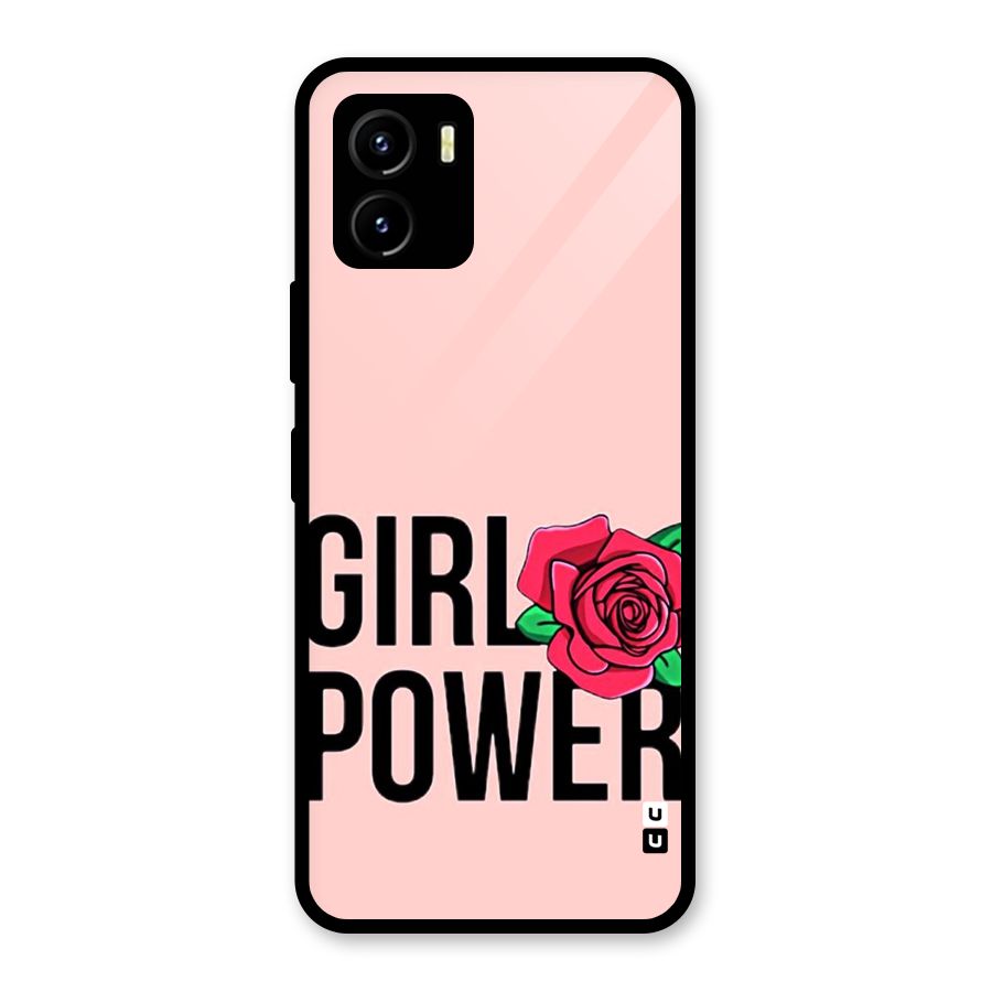 Girl Power Glass Back Case for Vivo Y15s