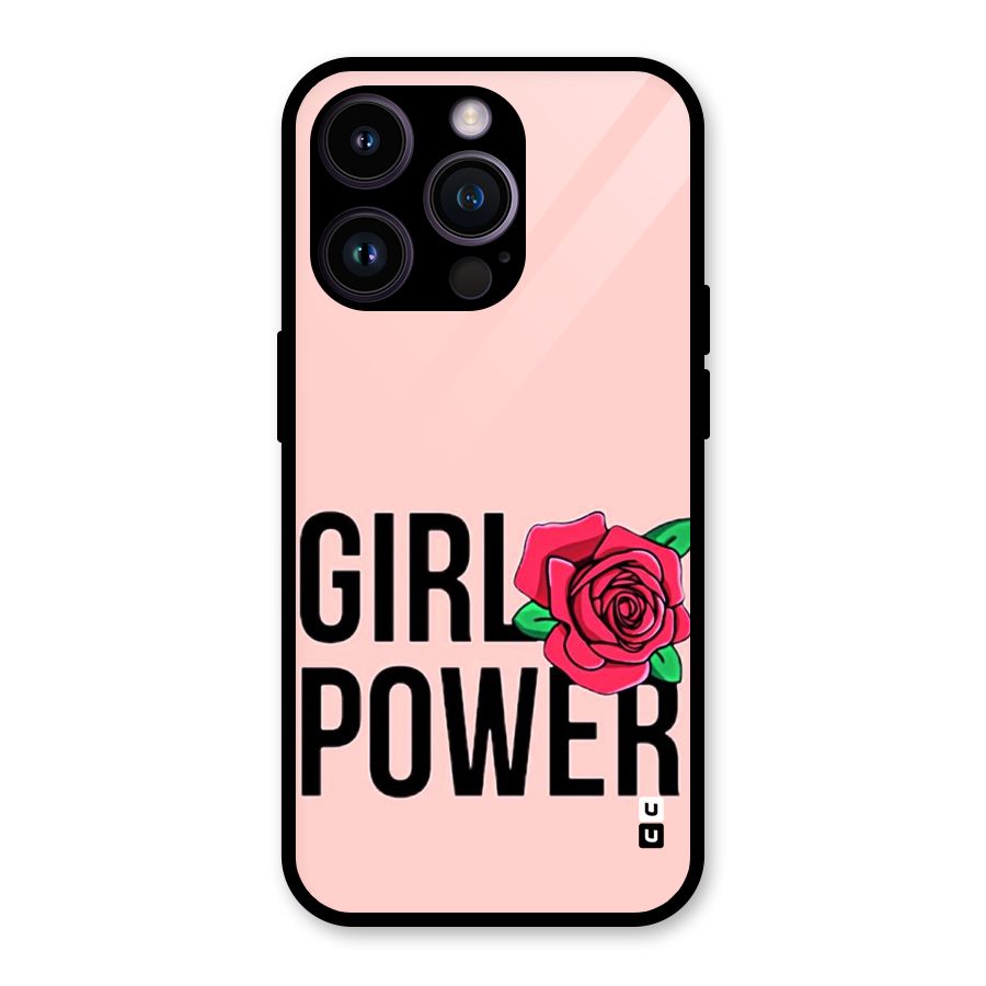 Girl Power Glass Back Case for iPhone 14 Pro