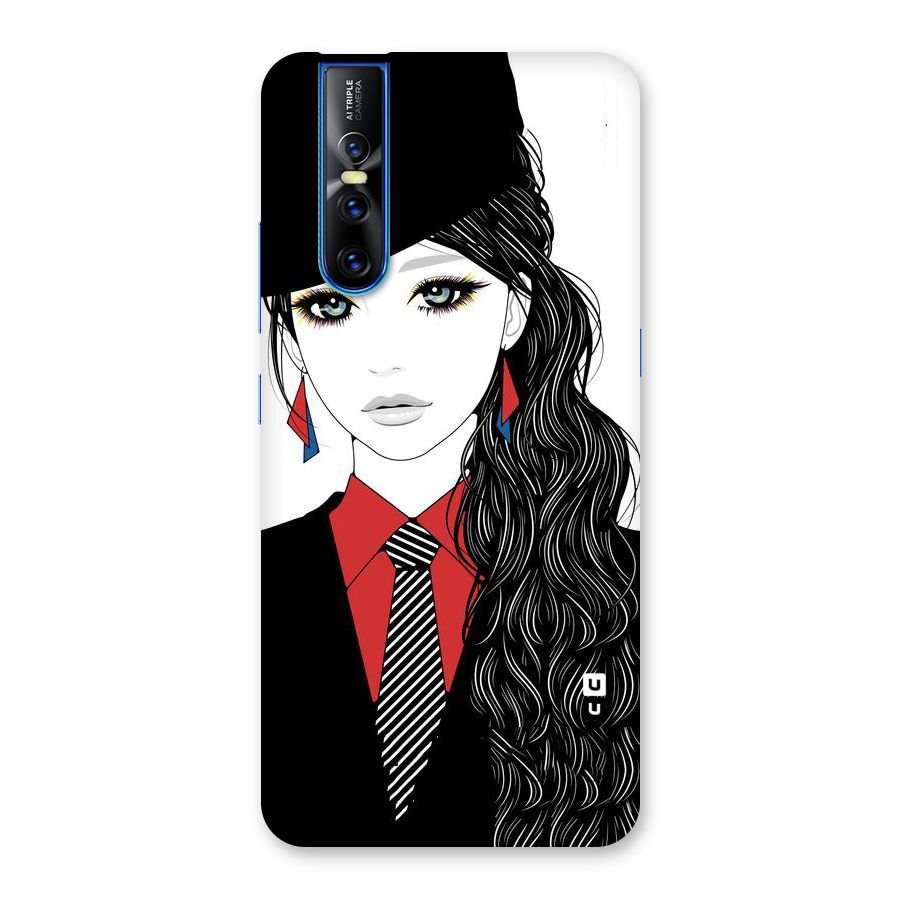 Girl Tie Back Case for Vivo V15 Pro