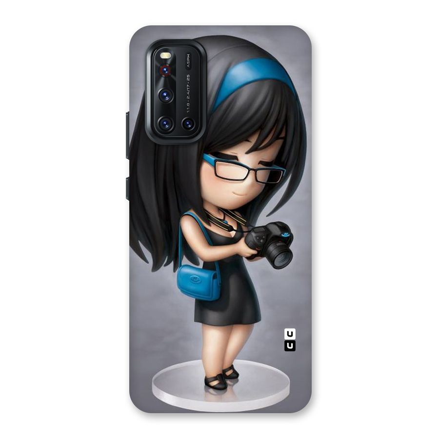Girl With Camera Back Case for Vivo V19