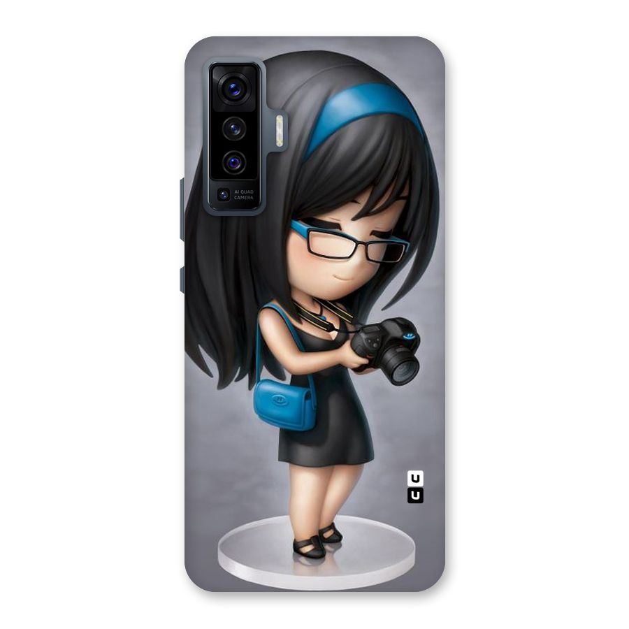 Girl With Camera Back Case for Vivo X50