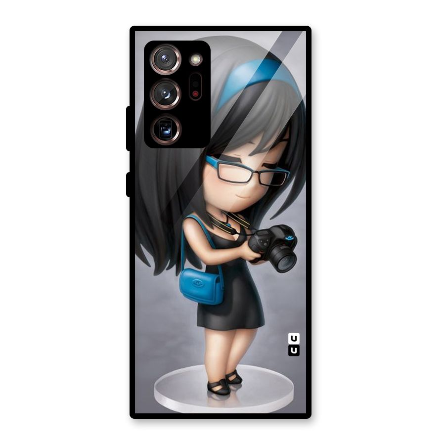 Girl With Camera Glass Back Case for Galaxy Note 20 Ultra