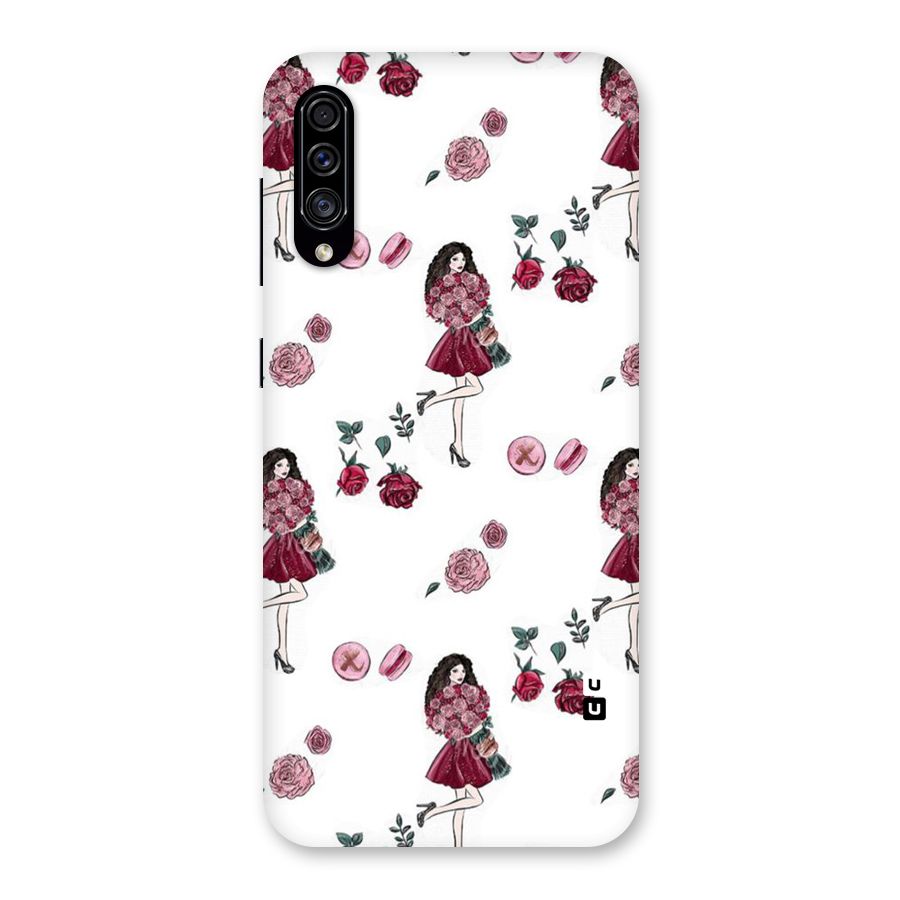 Girl With Flowers Back Case for Galaxy A30s