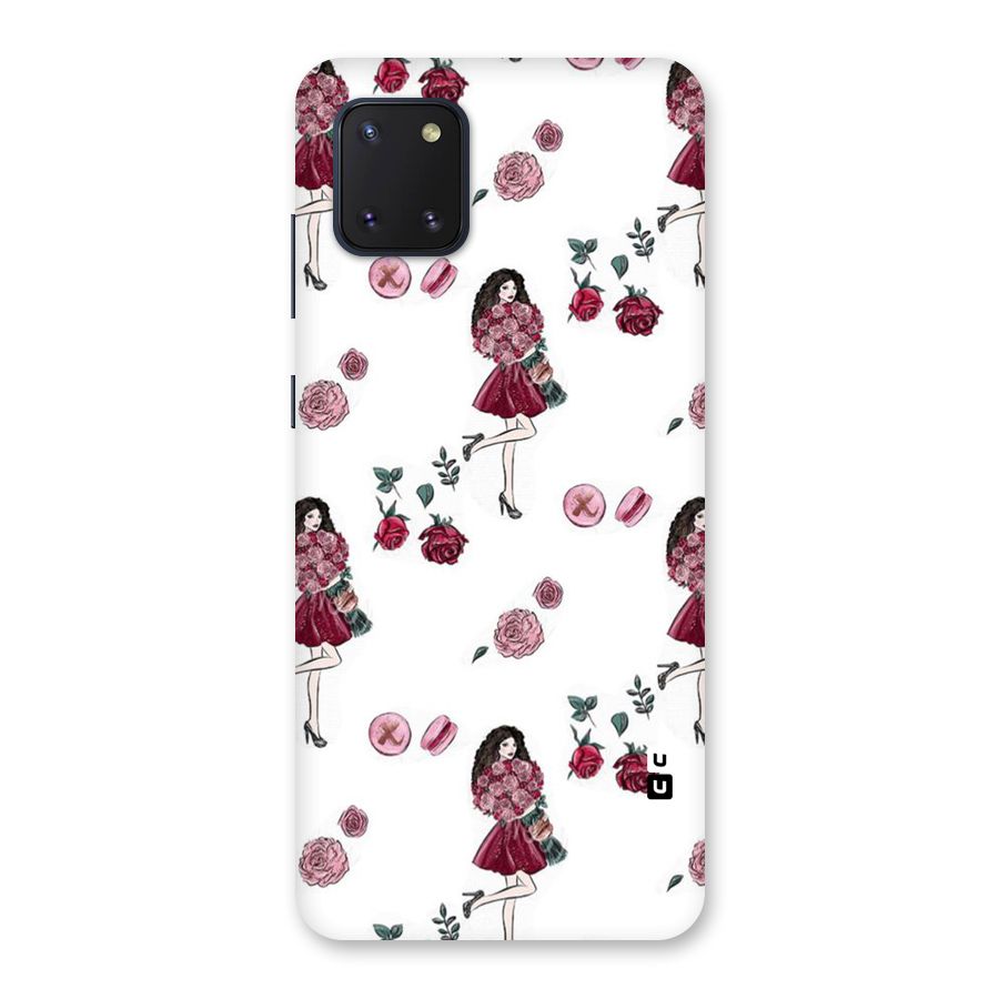Girl With Flowers Back Case for Galaxy Note 10 Lite