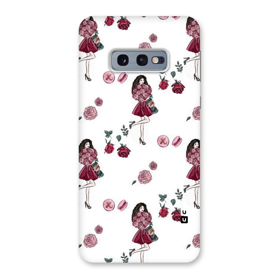 Girl With Flowers Back Case for Galaxy S10e