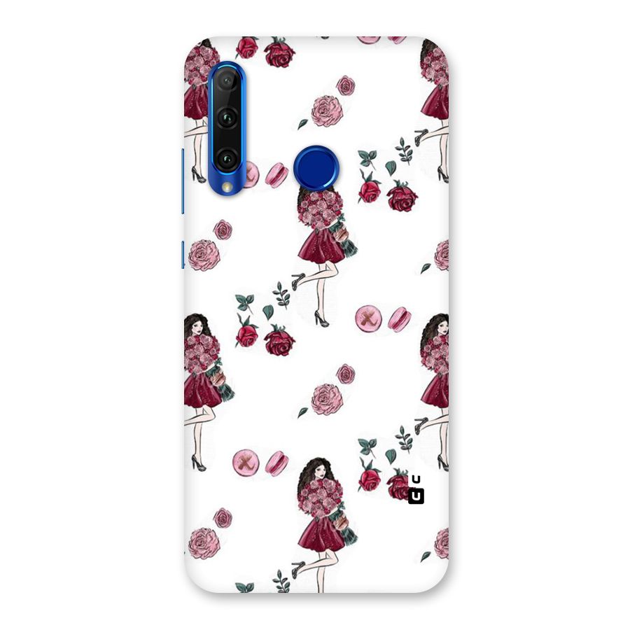 Girl With Flowers Back Case for Honor 20i