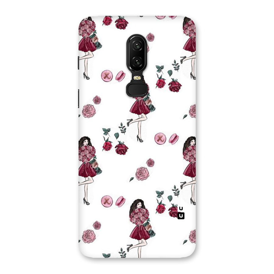 Girl With Flowers Back Case for OnePlus 6