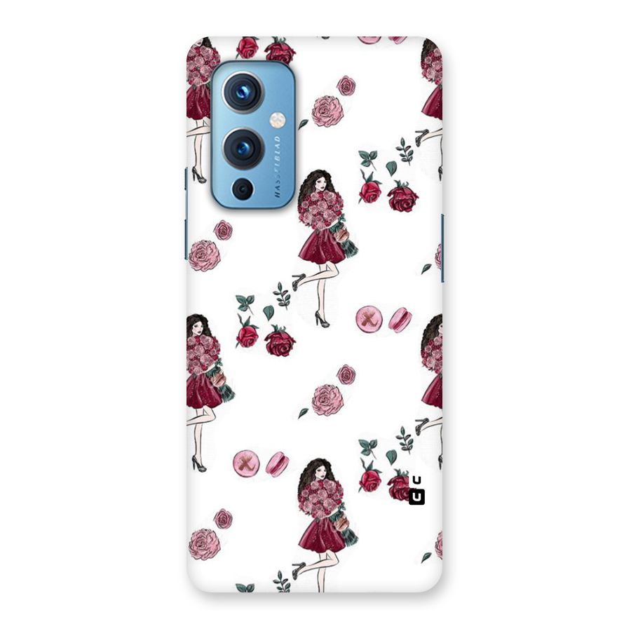 Girl With Flowers Back Case for OnePlus 9