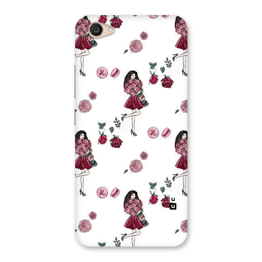 Girl With Flowers Back Case for Vivo V5 Plus